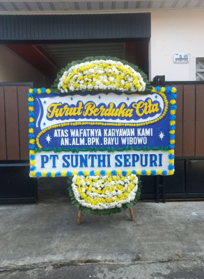 Papan Bunga Duka di Kelapa Indah